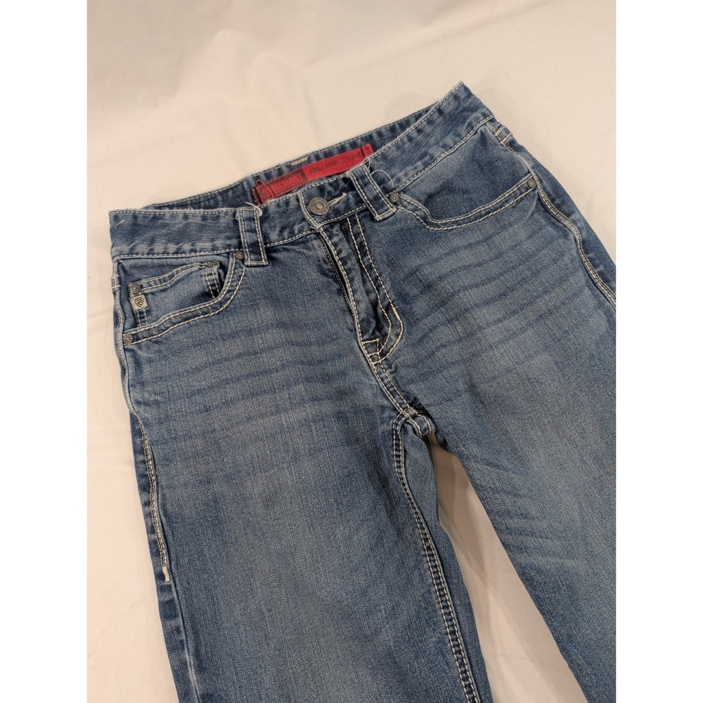 Rock & Roll Cowboy Jeans Mens 30X28 Double Barrell Straight Blue‎ Denim Western